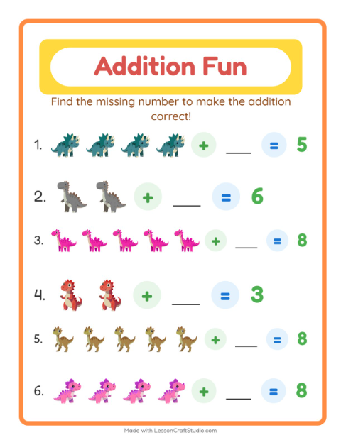 Preview of Addition worksheet featuring Apparel BW for kindergarten