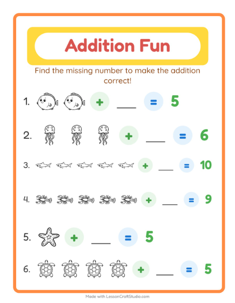 Preview of Code Addition worksheet featuring 4th of July for kindergarten