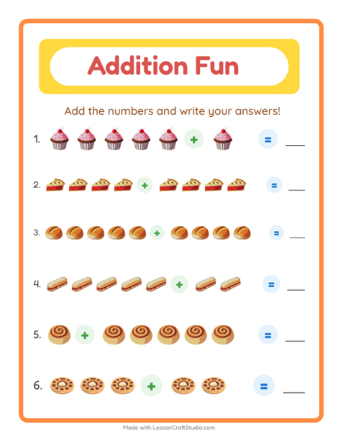 Addition with Bakery Treats