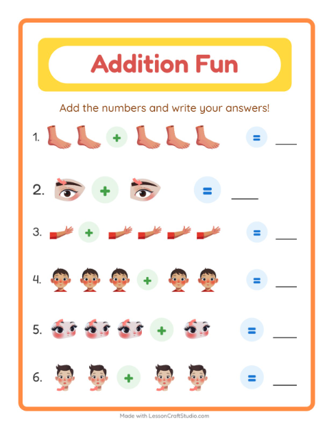 Preview of Find And Count worksheet featuring Classroom for preschool