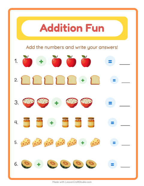 Addition with Breakfast