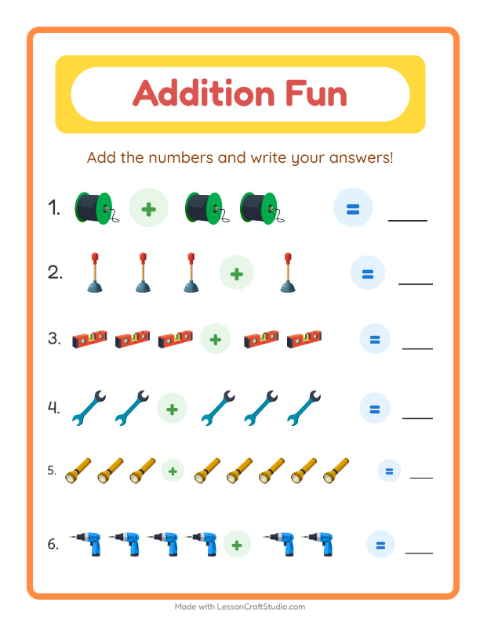 Addition with Tools