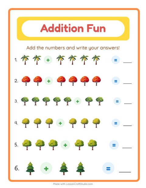 Addition with Trees