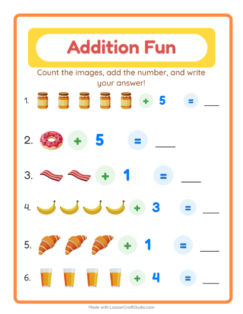 Addition with Breakfast