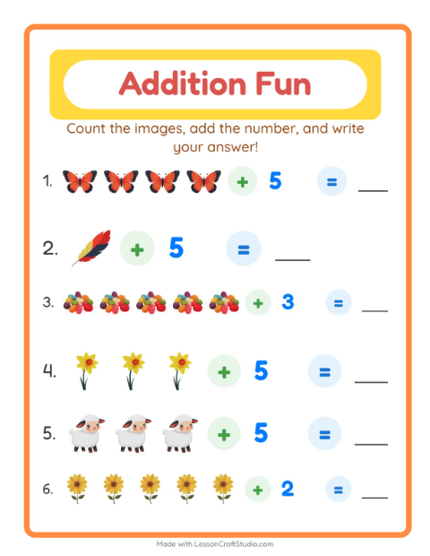 Addition with Easter