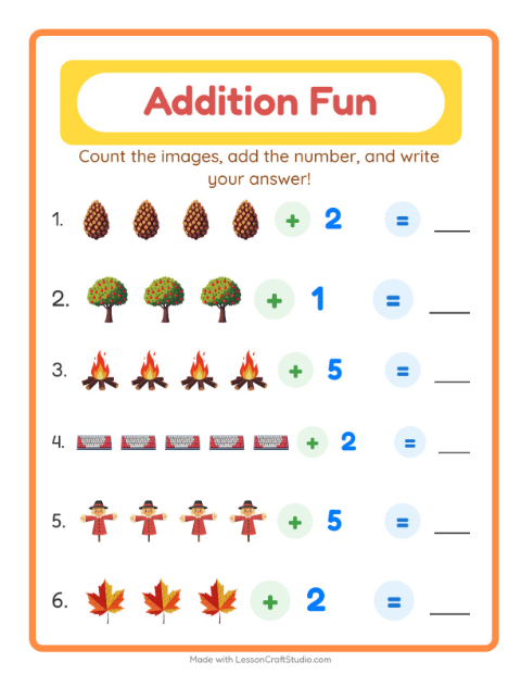 Addition with Everyday Objects