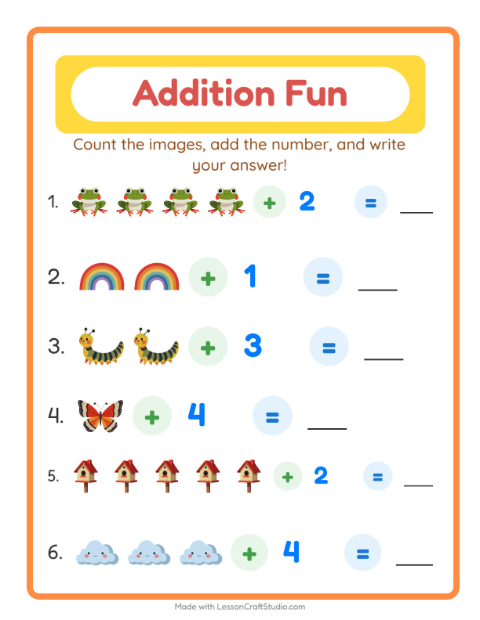 Preview of Chart Count worksheet featuring Hospital for kindergarten