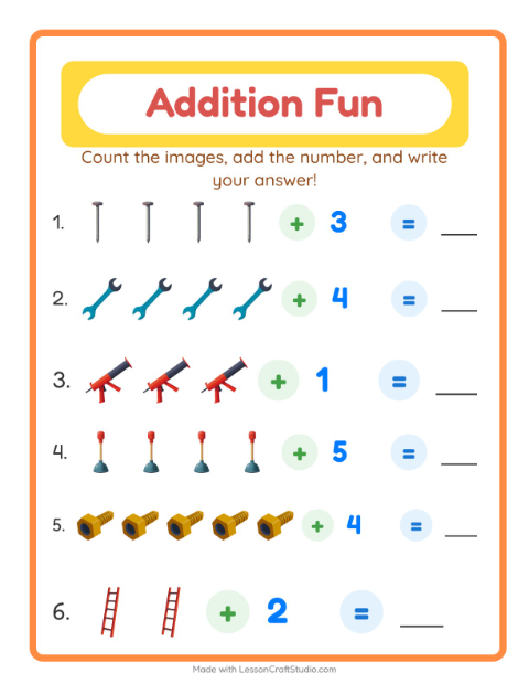 Addition with Tools