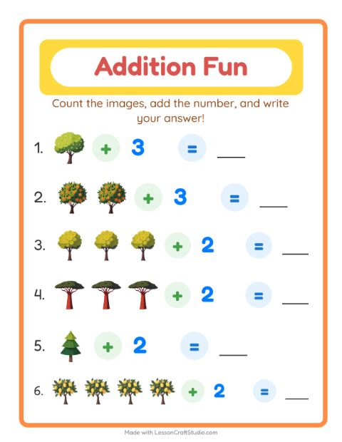 Addition with Trees