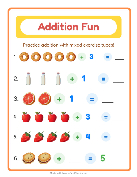Addition with Breakfast