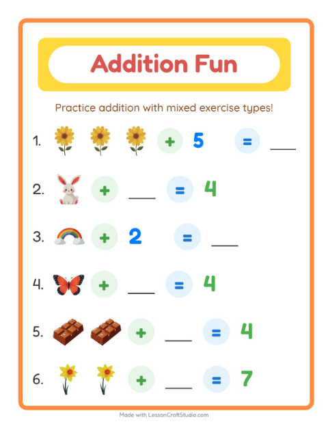 Addition with Easter