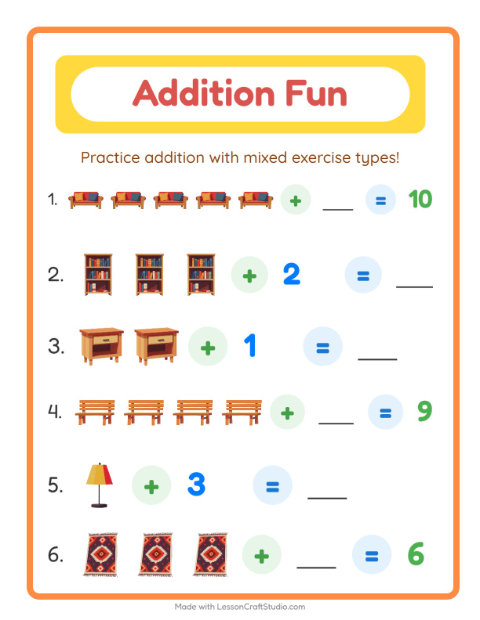 Addition with Furniture