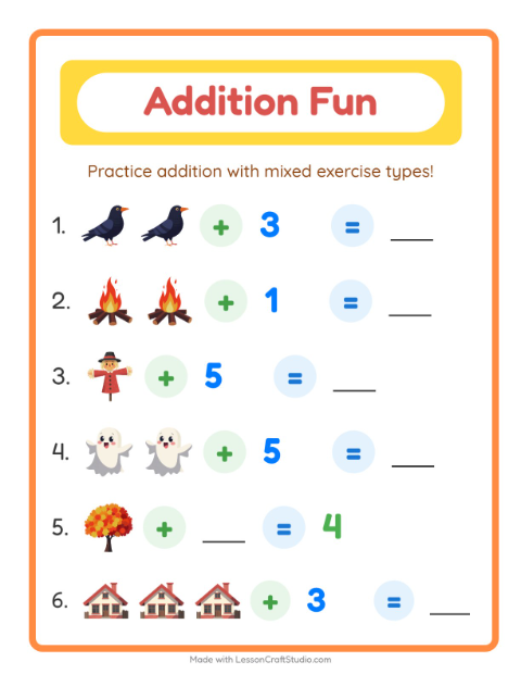 Addition with Everyday Objects