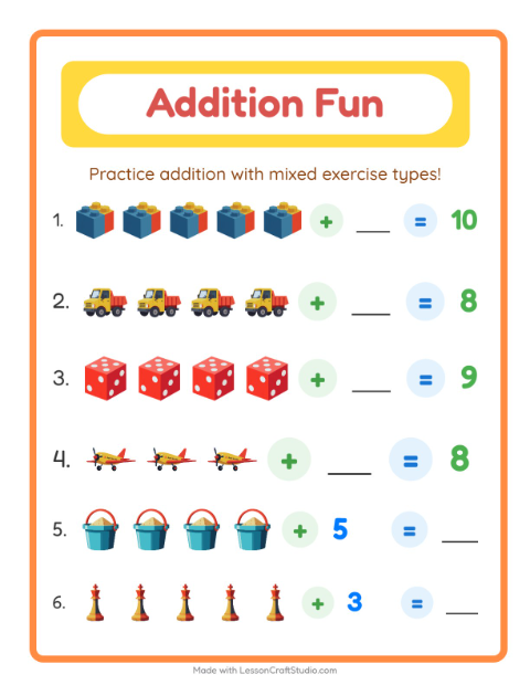 Addition with Toys