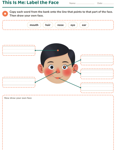 This Is Me: Label the Face
