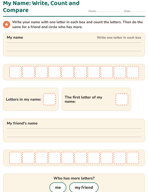 Preview of All About Me worksheet for kindergarten
