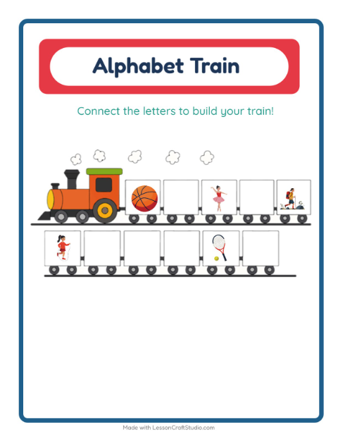 Alphabet Train with Activities