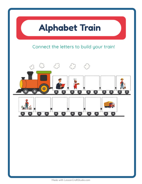 Alphabet Train with Community Helpers