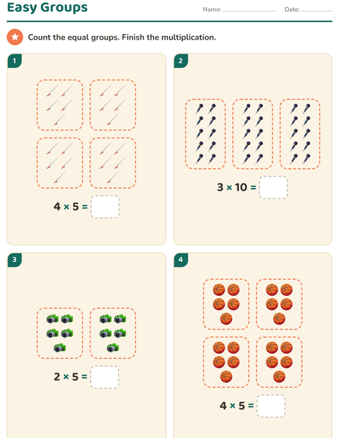 Preview of Arrays and Multiplication worksheet featuring Activities for grade 2