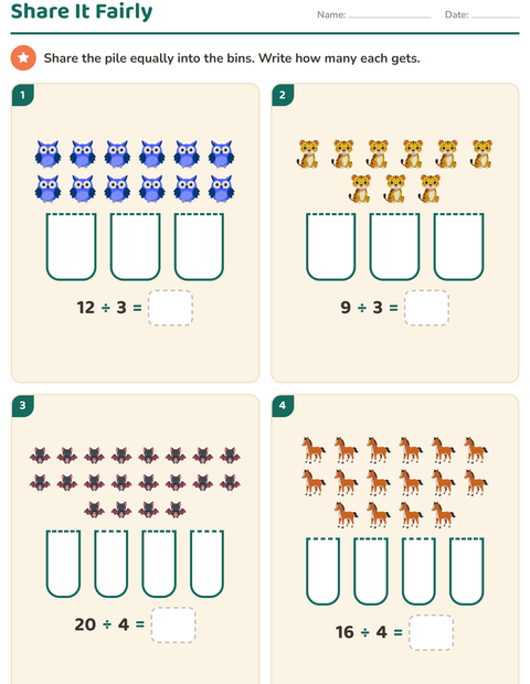 Grade 2 Multiplication Array Worksheets: Rows, Columns, and Repeated Addition — 4