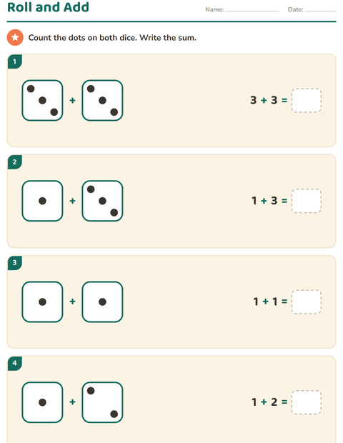 Preview of Arrays and Multiplication worksheet for grade 1