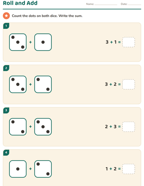 Preview of Arrays and Multiplication worksheet for grade 1