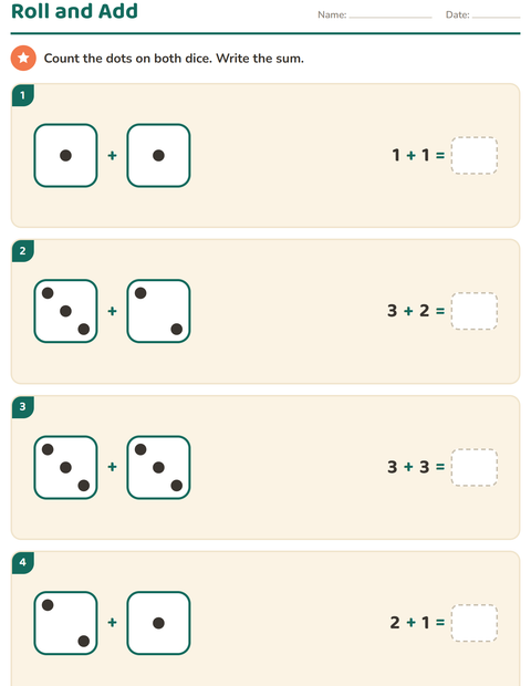 Preview of Arrays and Multiplication worksheet for grade 1