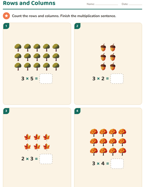Preview of Arrays and Multiplication worksheet featuring Miscellaneous for grade 2