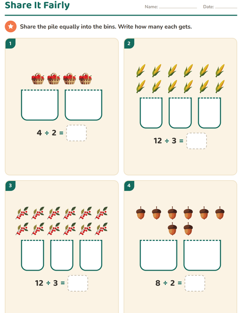 Preview of Arrays and Multiplication worksheet featuring Thanksgiving for grade 2