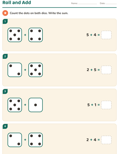 Preview of Arrays and Multiplication worksheet for grade 1