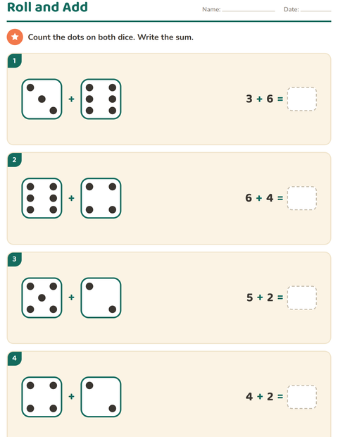 Preview of Arrays and Multiplication worksheet for grade 1