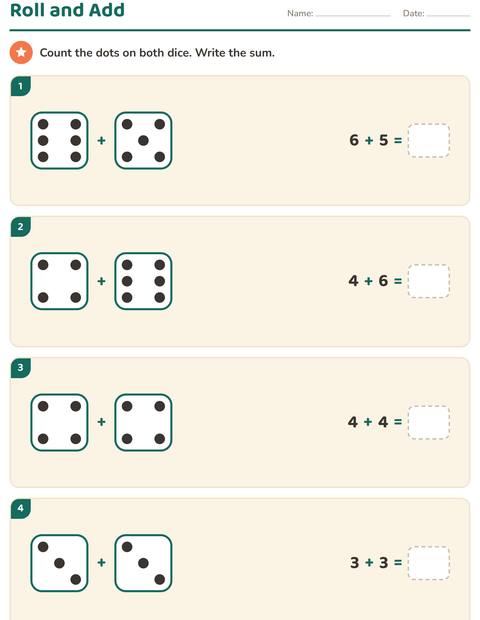 Preview of Arrays and Multiplication worksheet for grade 1