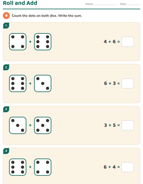 Preview of Arrays and Multiplication worksheet for grade 1