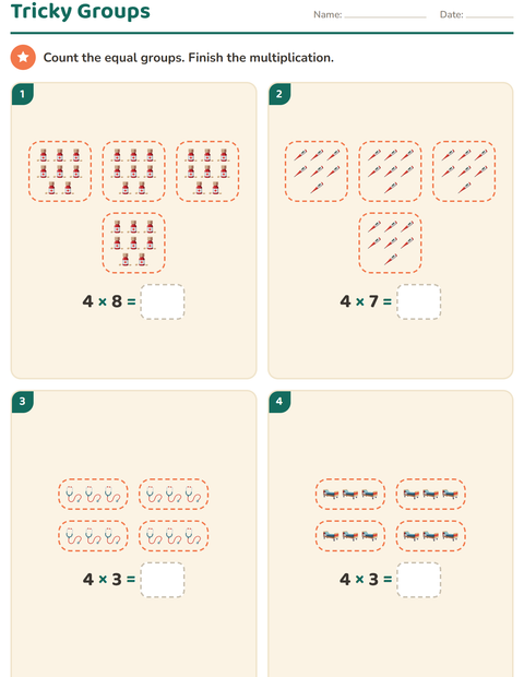 Preview of Arrays and Multiplication worksheet featuring Hospital for grade 3