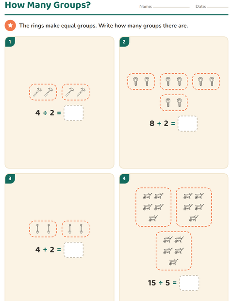 Preview of Arrays and Multiplication worksheet featuring Tools BW for grade 2