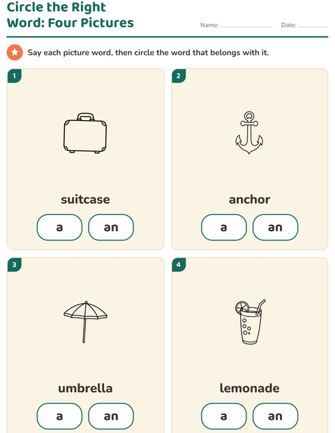 Preview of Articles worksheet featuring Beach BW for kindergarten