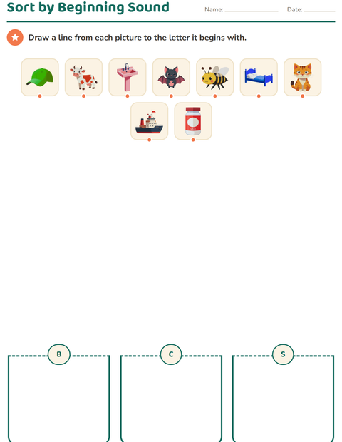 Sort by Beginning Sound