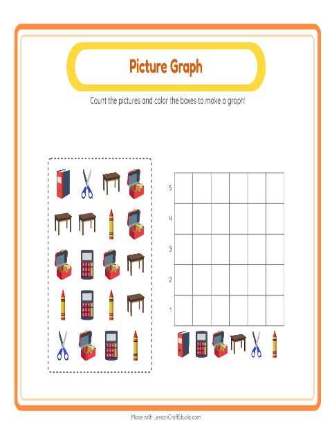 Preview of Picture Trail worksheet featuring Classroom for kindergarten
