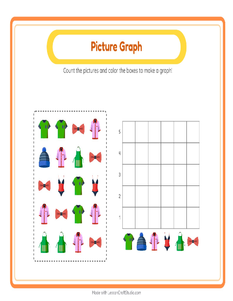 Preview of Picture Trail worksheet featuring Clothing for kindergarten