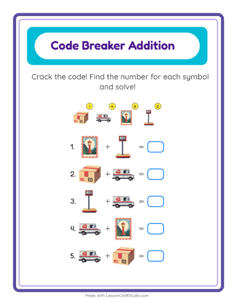 Secret Code Addition with Post Office