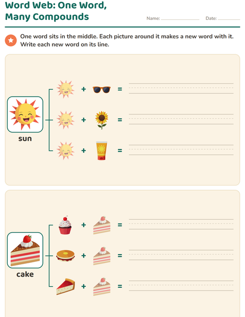 Word Web: One Word, Many Compounds