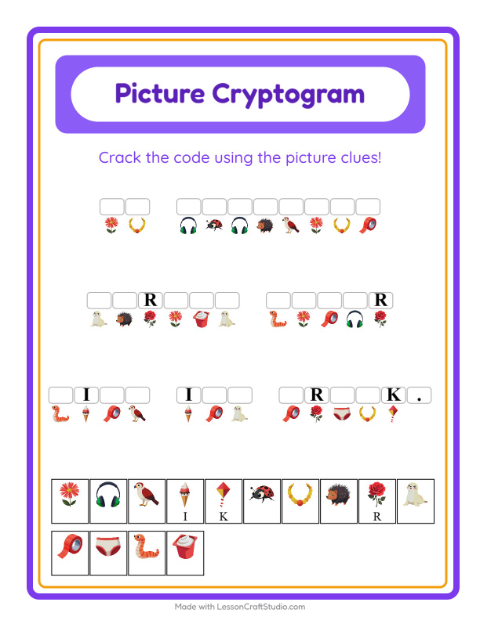 Preview of Picture Sudoku worksheet featuring Vegetables for kindergarten