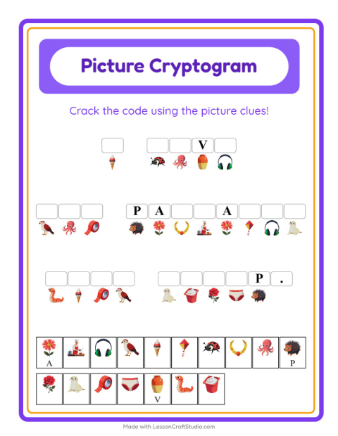 Preview of Picture Sort worksheet for kindergarten