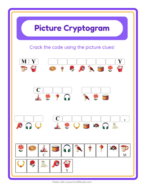 Preview of Math Puzzle worksheet featuring Space for grade 1