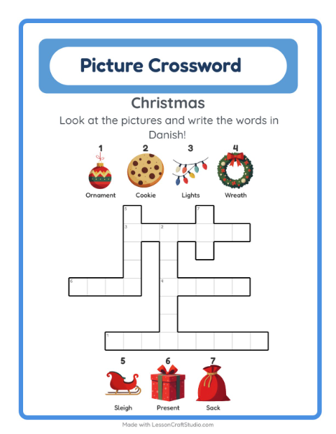 Picture crossword – Christmas