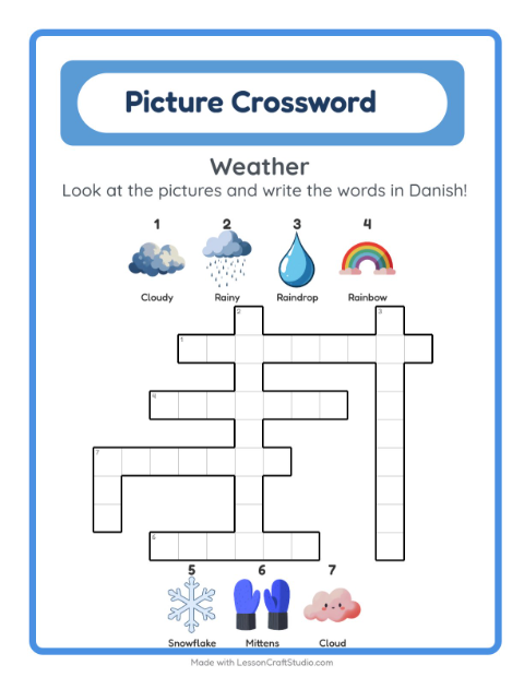 Picture crossword – Weather