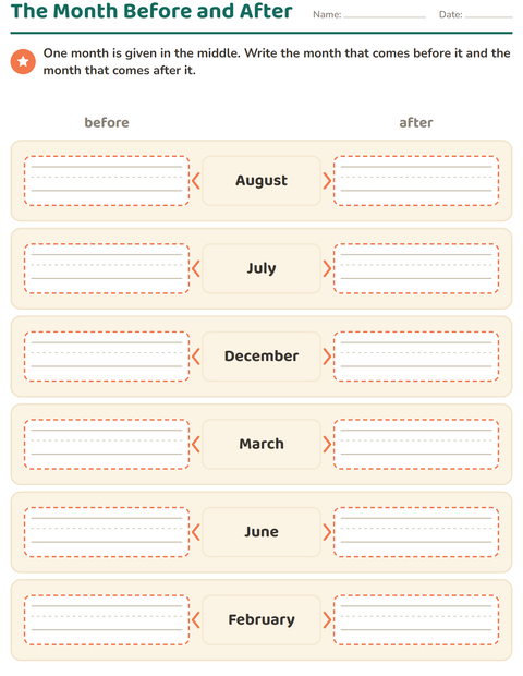 The Month Before and After