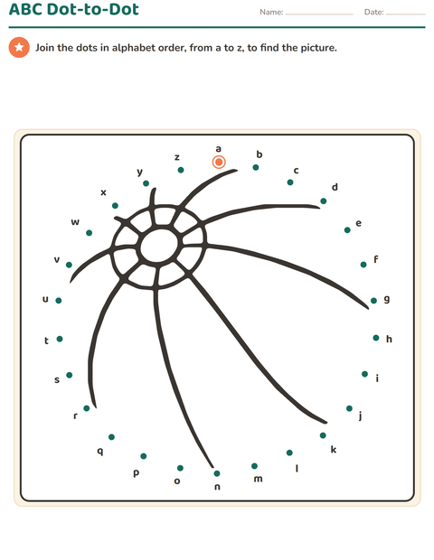 Preview of Dot-to-Dot worksheet for kindergarten