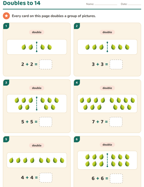 Doubles to 14: Six Cards, Every One a Double