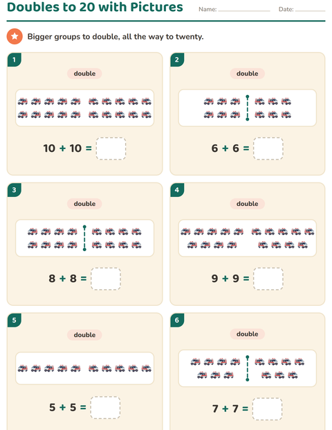 Doubles to 20: Bigger Groups, Still Something to Count